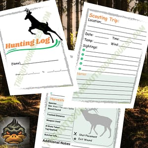 Your 6 page, everything to track on your hunt, digital download