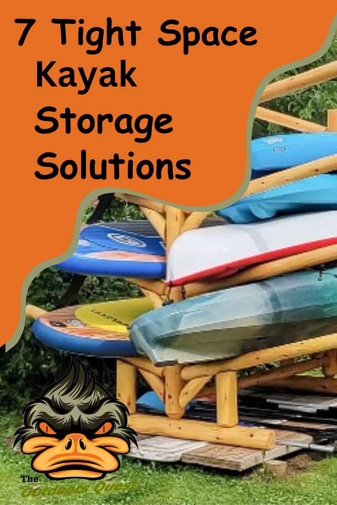 Storage of a Kayak is challenging when living in tight quarters. These solutions can make it possible for just about anyone to own a solid kayak.
